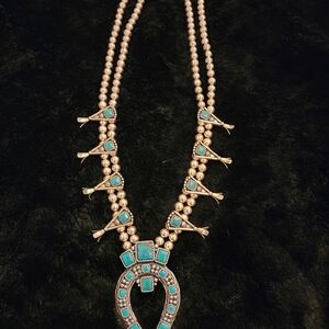 Turquoise and Silver Women's Necklace